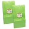 Hygloss Products Gusseted Paper Bags, Size No 6, Lime Green, PK100 66519 - alternate 1